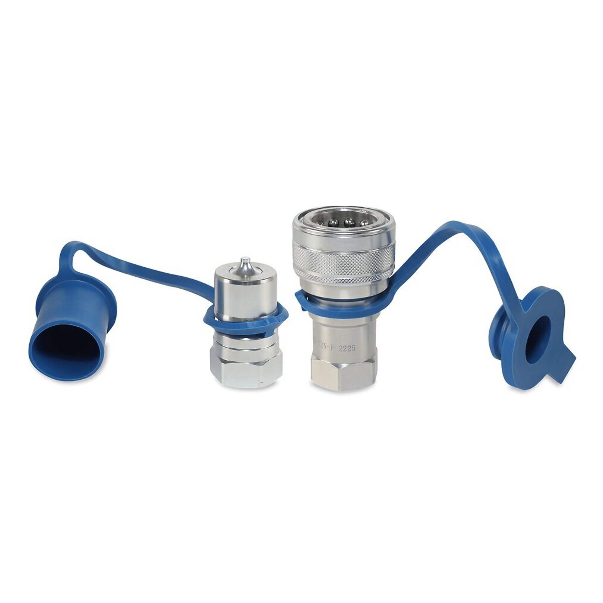 3/4? ISO 7241-B Quick Disconnect Hydraulic Couplers Set - 3/4? NPT Port